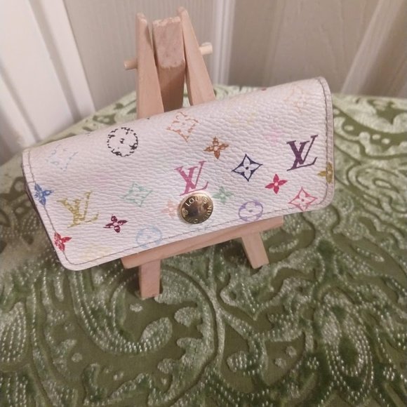 Louis Vuitton Multicolor White 4 Key Case - Picture 1 of 6